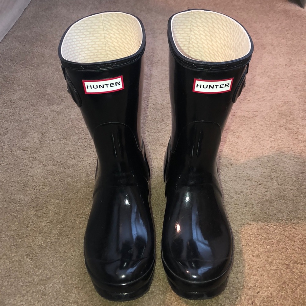 Black Short Hunter Boots